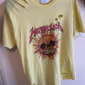 Haute Couture Yellow Metallica Tee